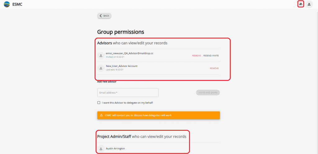How Do I See Who Has Access To My Account ESMC Producer Portal